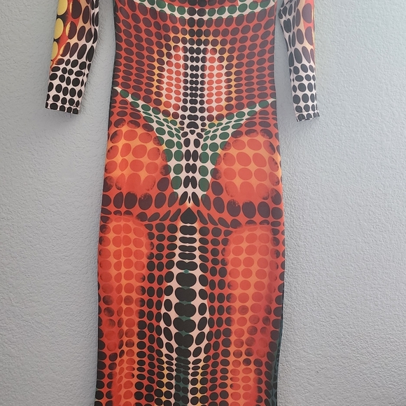 Colorful Geometric Maxi Dress - Picture 3 of 3